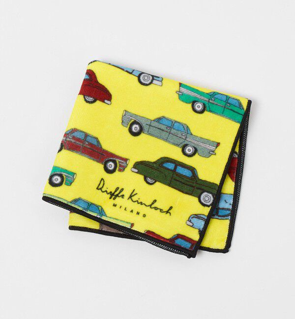 UNITED ARROWS green label relaxing「＜Dieffe Kinloch＞プリント タオル ハンカチ」|ハンカチ|YELLOW
