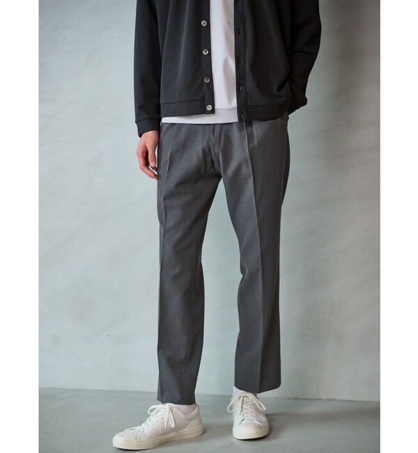UNITED ARROWS green label relaxing「A+ air メッシュ スタンダード 1プリーツ スラックス -ストレッチ・吸水速乾-」|スラックス|