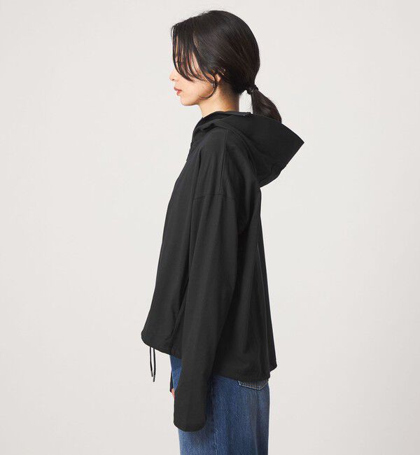 UNITED ARROWS green label relaxing「【WEB限定】＜at ease＞ドロスト カットソー パーカー  UVカット 接触冷感 遮熱」|パーカー|