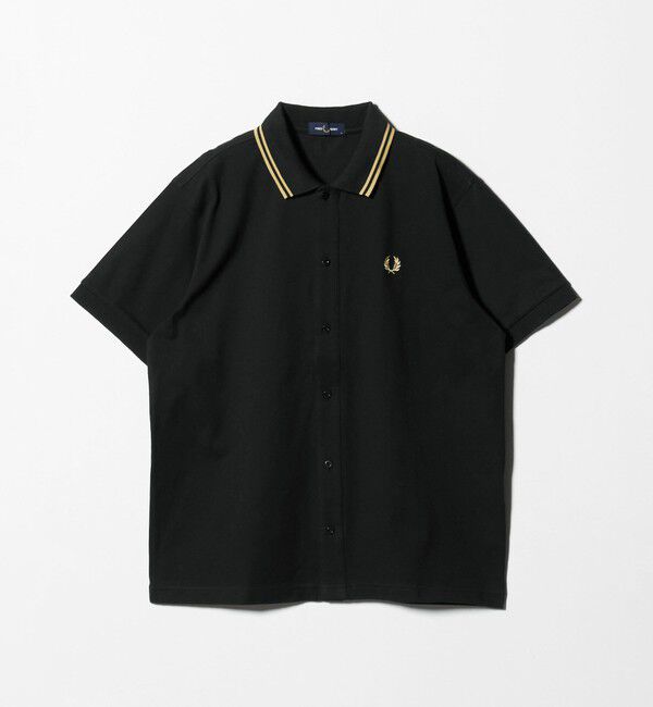 BEAUTY&YOUTH UNITED ARROWS「【別注】＜FRED PERRY＞ツインティップ ボタンスルー シャツ」|シャツ・ブラウス|BLACK