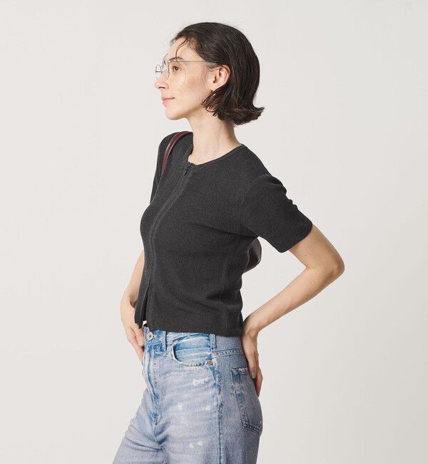 BEAUTY&YOUTH UNITED ARROWS「コットン ジップ クルーネック カーディガン ウォッシャブル」|カーディガン|