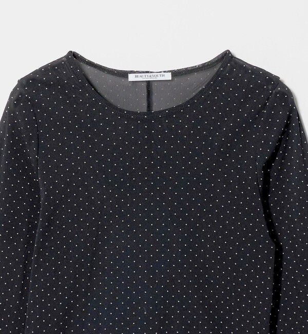 BEAUTY&YOUTH UNITED ARROWS「ドット チュール ロングスリーブ カットソー」|Tシャツ・カットソー|