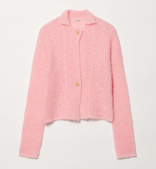 STEVEN ALAN「＜Steven Alan＞ウール モヘヤ ナイロン ボタン カーディガン」|カーディガン|LT.PINK