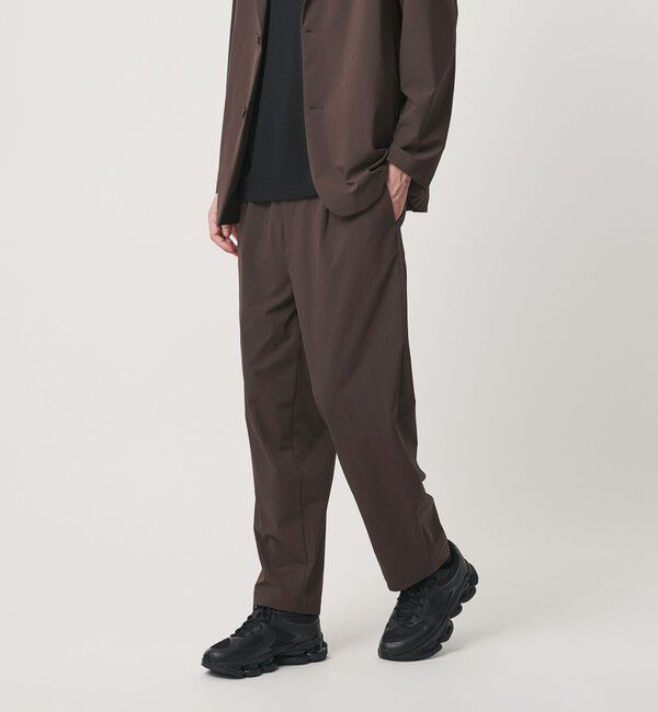 BEAUTY&YOUTH UNITED ARROWS「360&deg;MASTER バルーン イージーパンツ NO.9 セットアップ対応 撥水 ストレッチ ウォッシャブル」|チノ|DK.BROWN