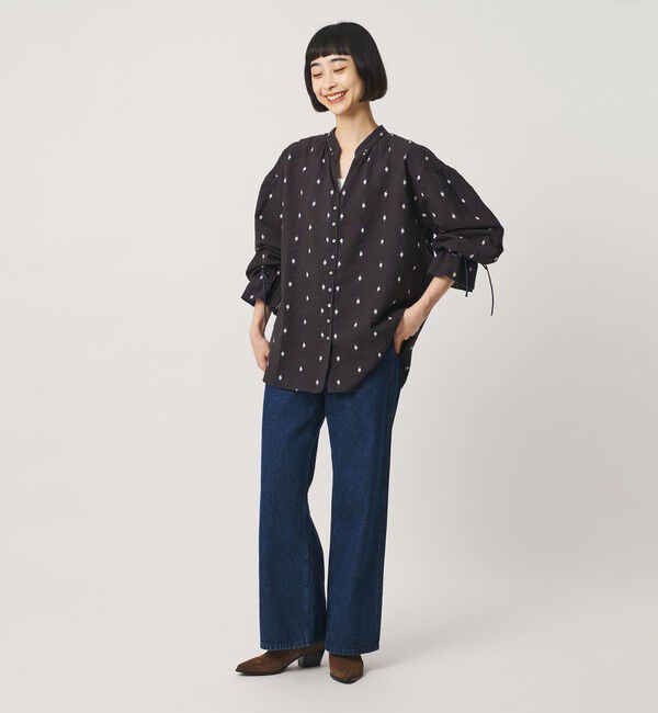 BEAUTY&YOUTH UNITED ARROWS「コットン ジャガード ペザントシャツ ウォッシャブル」|シャツ・ブラウス|