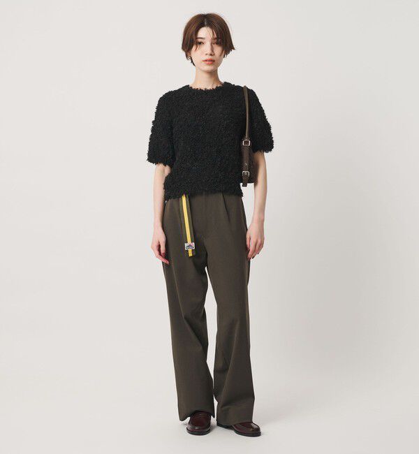 BEAUTY&YOUTH UNITED ARROWS「ループフェザーヤーン ハーフスリーブ ニットプルオーバー」|ニット・セーター|