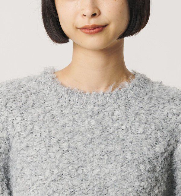 BEAUTY&YOUTH UNITED ARROWS「ループフェザーヤーン ハーフスリーブ ニットプルオーバー」|ニット・セーター|