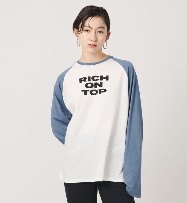 ER「＜ER＞グラフィック ロングスリーブ Tシャツ」|Tシャツ・カットソー|LT.BLUE
