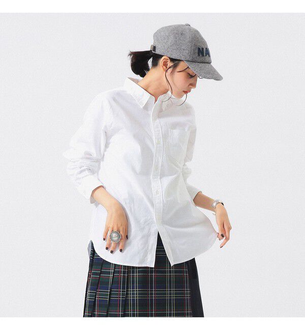 BEAMSBOY「オックスフォード ボタンダウン シャツ」|シャツ・ブラウス|WHITE