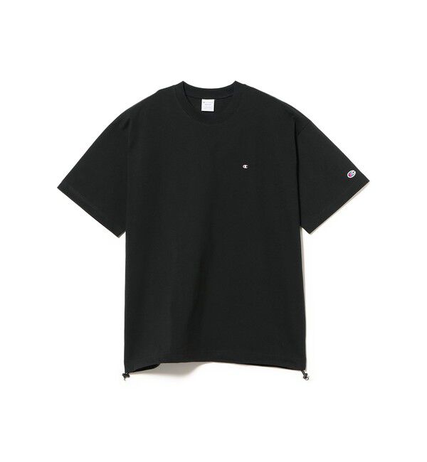 BEAMS「BEAMS｜【別注】Champion / Fake In T-Shirt｜オーバーサイズ｜チビロゴ｜ドライな着心地」|Tシャツ・カットソー|