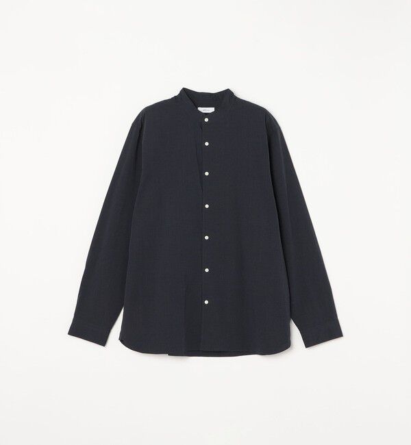 SHIPS any「SHIPS any:〈洗濯機可能〉ストライプ / ソリッド リラックス バンドカラー シャツ 26AW◆」|シャツ・ブラウス|