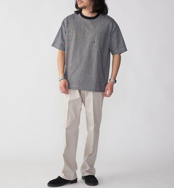 SHIPS「【WEB限定】SHIPS:〈汗染み防止加工〉ワンポイントロゴ ビッグシルエットヘビーウェイトTシャツ」|Tシャツ・カットソー|