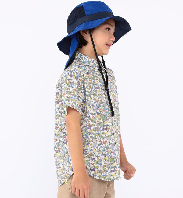 SHIPS KIDS「SHIPS KIDS:〈UVカット/撥水/吸水速乾〉サファリ ハット」|ハット|