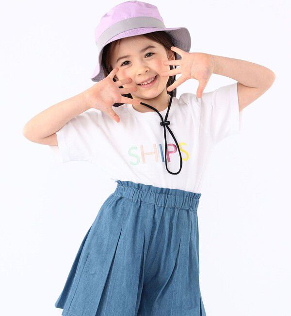 SHIPS KIDS「SHIPS KIDS:〈UVカット/撥水/吸水速乾〉サファリ ハット」|ハット|
