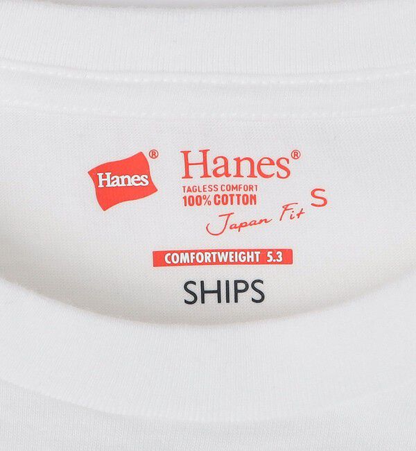 SHIPS「HANES&times;SHIPS: 別注New Japan Fit 2P パック Tシャツ(2枚組)」|インナー|