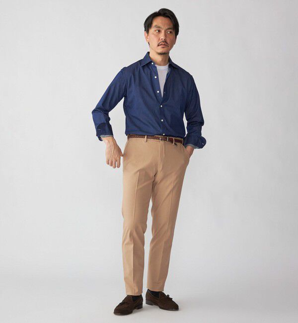 SHIPS「SHIPS:〈FUNCTION/手洗い可能〉コットン ノープリーツ 4WAY ストレッチ スラックス」|スラックス|