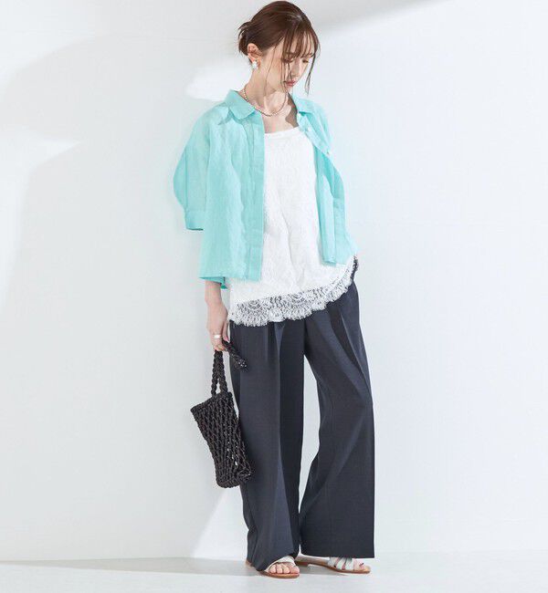 SHIPS Colors 「SHIPS Colors:〈手洗い可能〉オーバー レース タンクトップ◇」|タンクトップ|