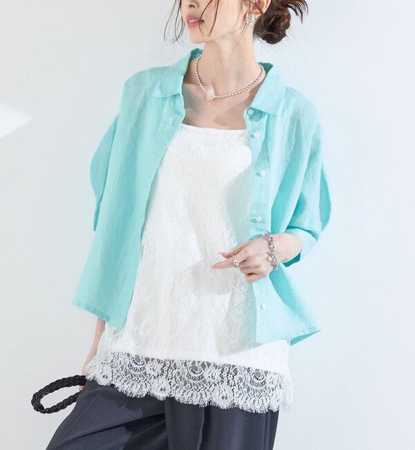 SHIPS Colors 「SHIPS Colors:〈手洗い可能〉オーバー レース タンクトップ◇」|タンクトップ|