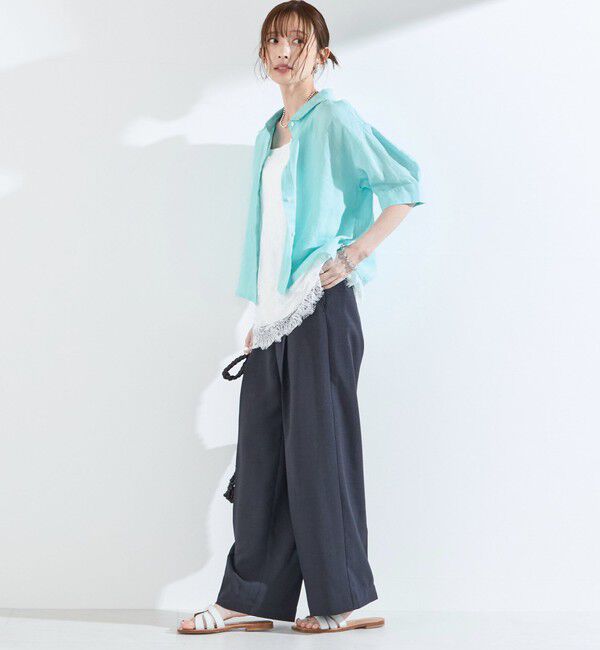 SHIPS Colors 「SHIPS Colors:〈手洗い可能〉オーバー レース タンクトップ◇」|タンクトップ|