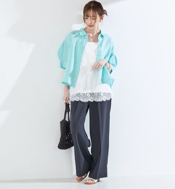 SHIPS Colors 「SHIPS Colors:〈手洗い可能〉オーバー レース タンクトップ◇」|タンクトップ|