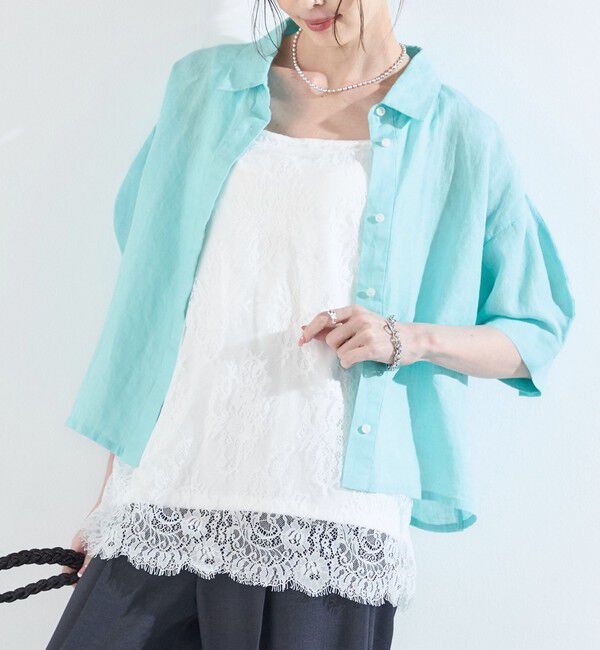 SHIPS Colors 「SHIPS Colors:〈手洗い可能〉オーバー レース タンクトップ◇」|タンクトップ|