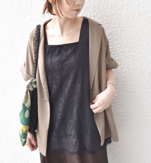 SHIPS Colors 「SHIPS Colors:〈手洗い可能〉オーバー レース タンクトップ◇」|タンクトップ|