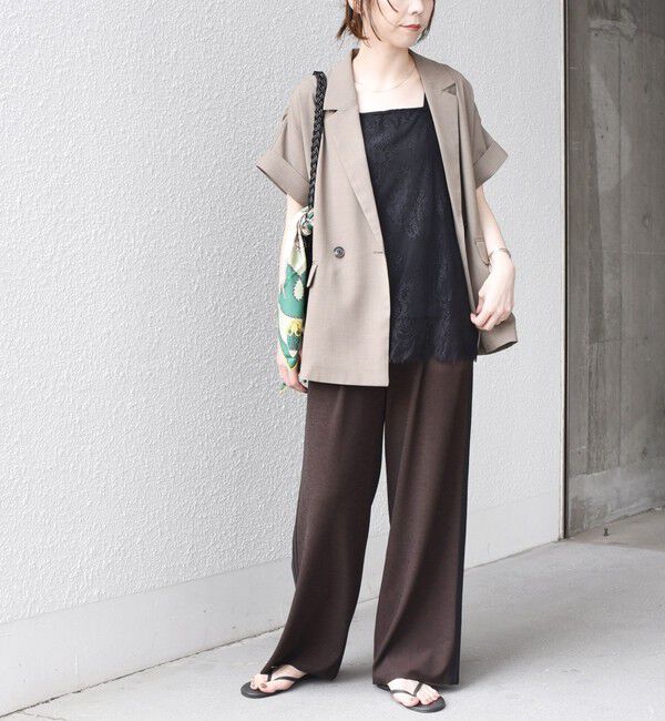 SHIPS Colors 「SHIPS Colors:〈手洗い可能〉オーバー レース タンクトップ◇」|タンクトップ|