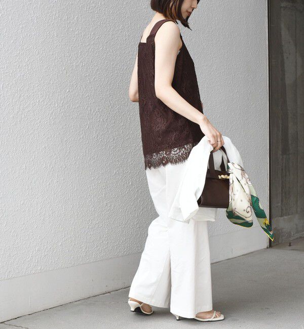 SHIPS Colors 「SHIPS Colors:〈手洗い可能〉オーバー レース タンクトップ◇」|タンクトップ|