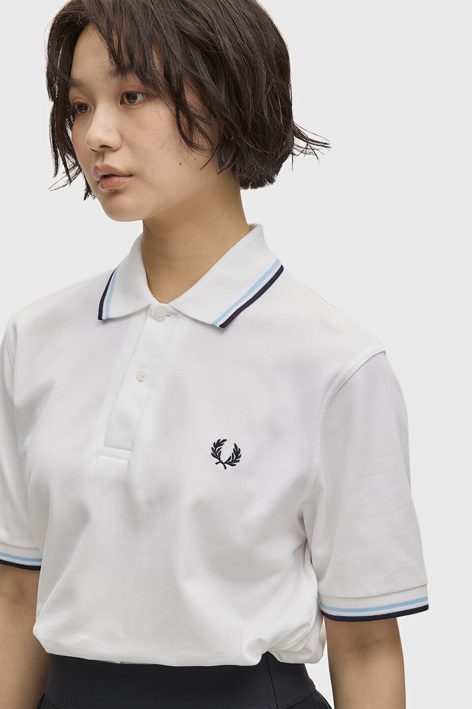 FRED PERRY 「FRED PERRY／The Fred Perry Shirt  M12／イングランド製 フレッドペリー ポロシャツ M12」|ポロシャツ|WHITE/ICE/NAVY