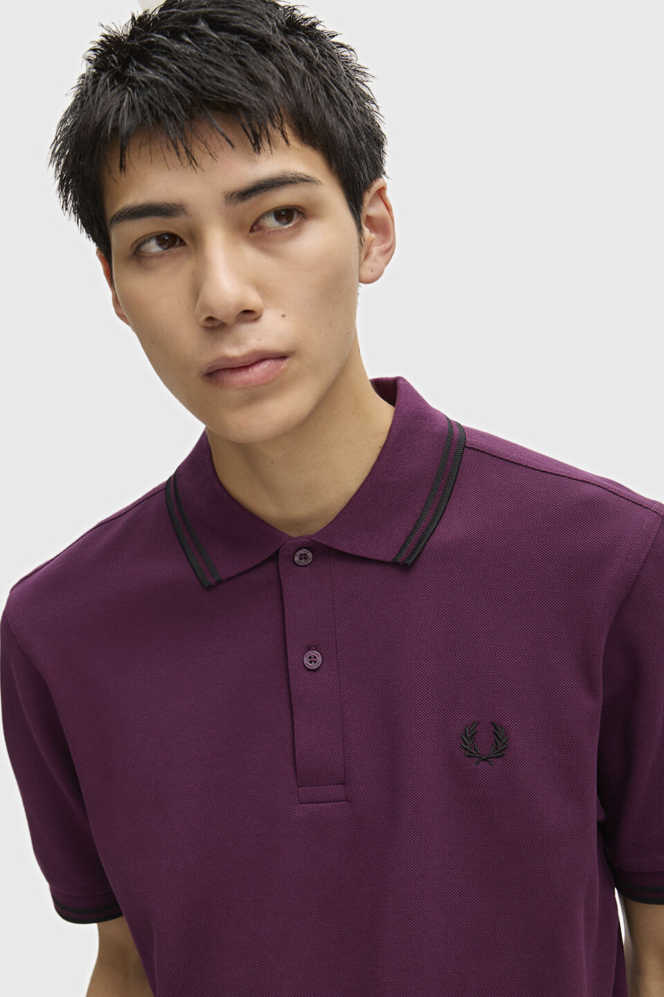 FRED PERRY 「FRED PERRY／The Fred Perry Shirt M3600／フレッドペリー ポロシャツ M3600」|ポロシャツ|PLUM/BLACK