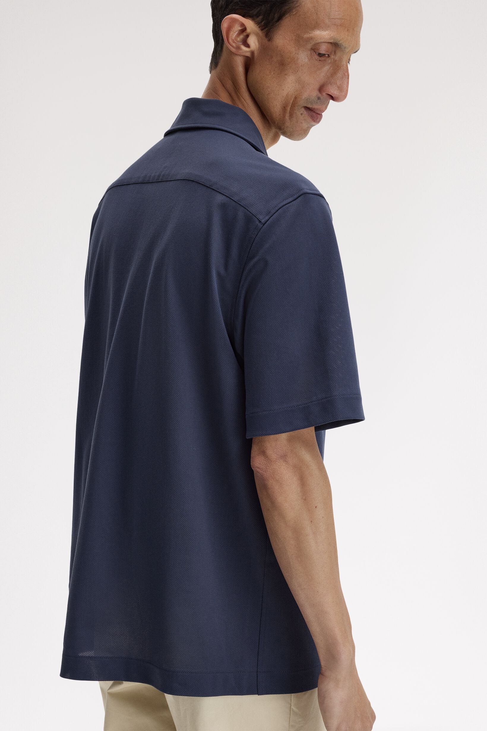 FRED PERRY 「Compress Mesh Revere Collar Shirt／メッシュオープンカラーシャツ」|シャツ・ブラウス|