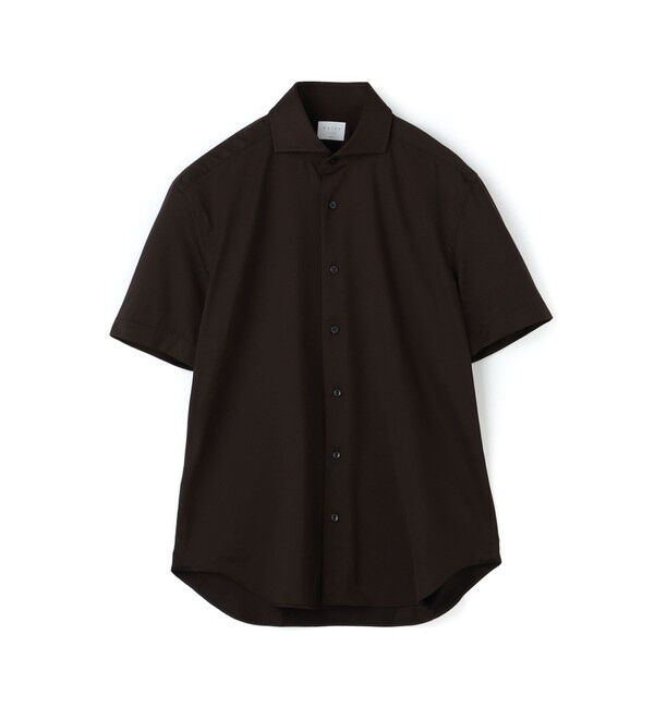 TOMORROWLAND BUYING WEAR「XACUS ナイロンポリウレタン ショートスリーブシャツ」|シャツ・ブラウス|49 ダークブラウン