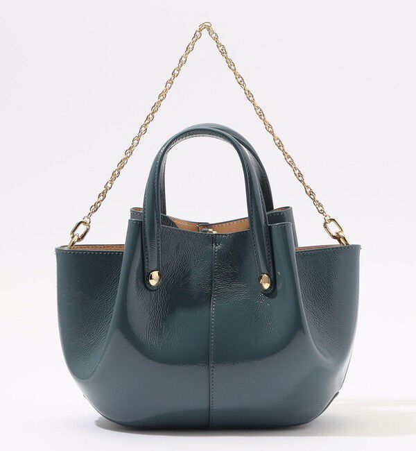 TOMORROWLAND GOODS「ATELIER TOMORROW SHELL MINI エナメルバッグ」|ハンドバッグ|