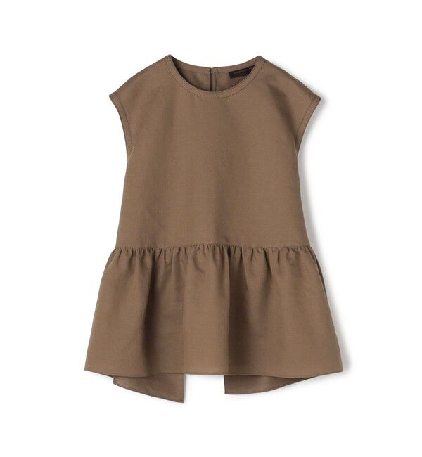 TOMORROWLAND collection「コットンリネンウェザー バックリボンブラウス」|シャツ・ブラウス|57 カーキ