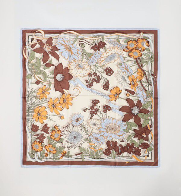 TOMORROWLAND GOODS「manipuri FLOWER シルクスカーフ」|バンダナ・スカーフ|