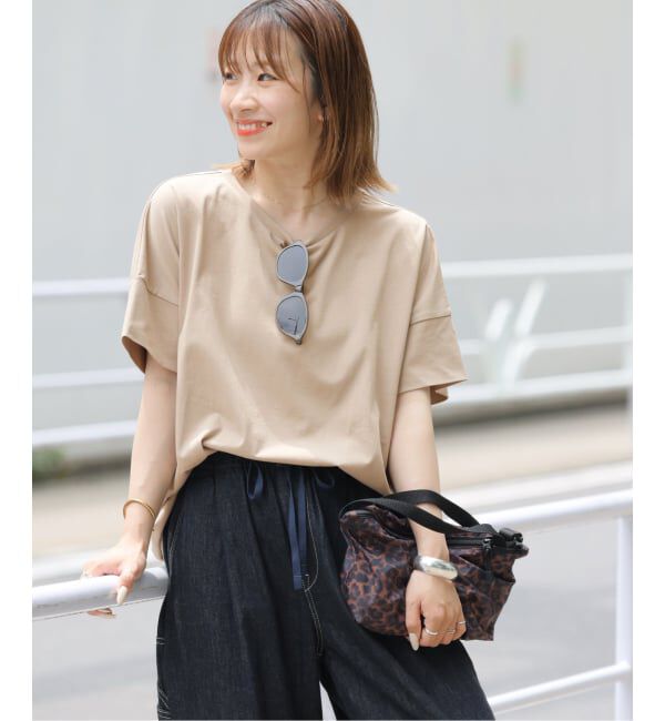 JOURNAL STANDARD relume「《追加》オーガニックコットン汗染み防止2WAY TEE」|Tシャツ・カットソー|グレーA