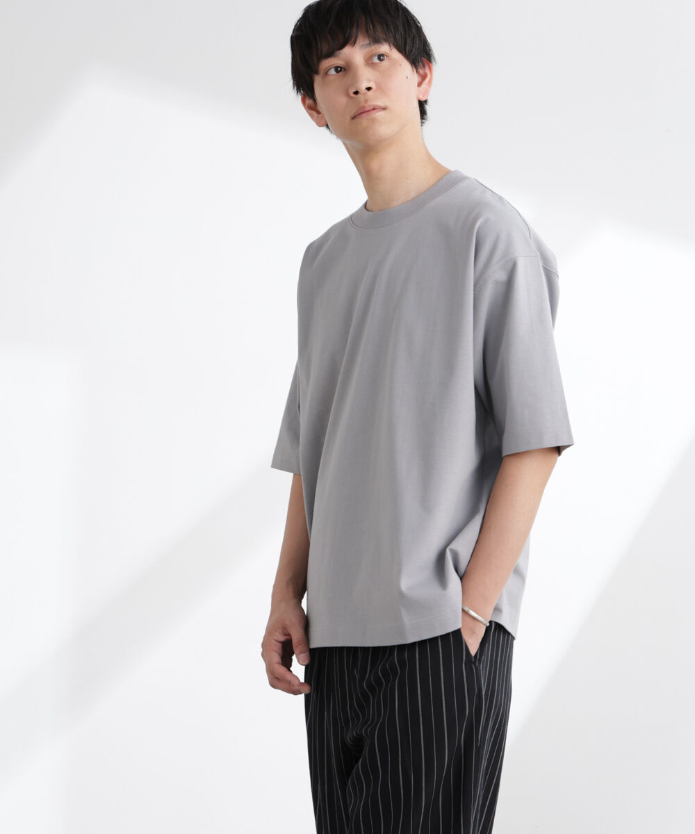 NANO universe「ヘビーウェイトワイドTシャツ 半袖」|Tシャツ・カットソー|