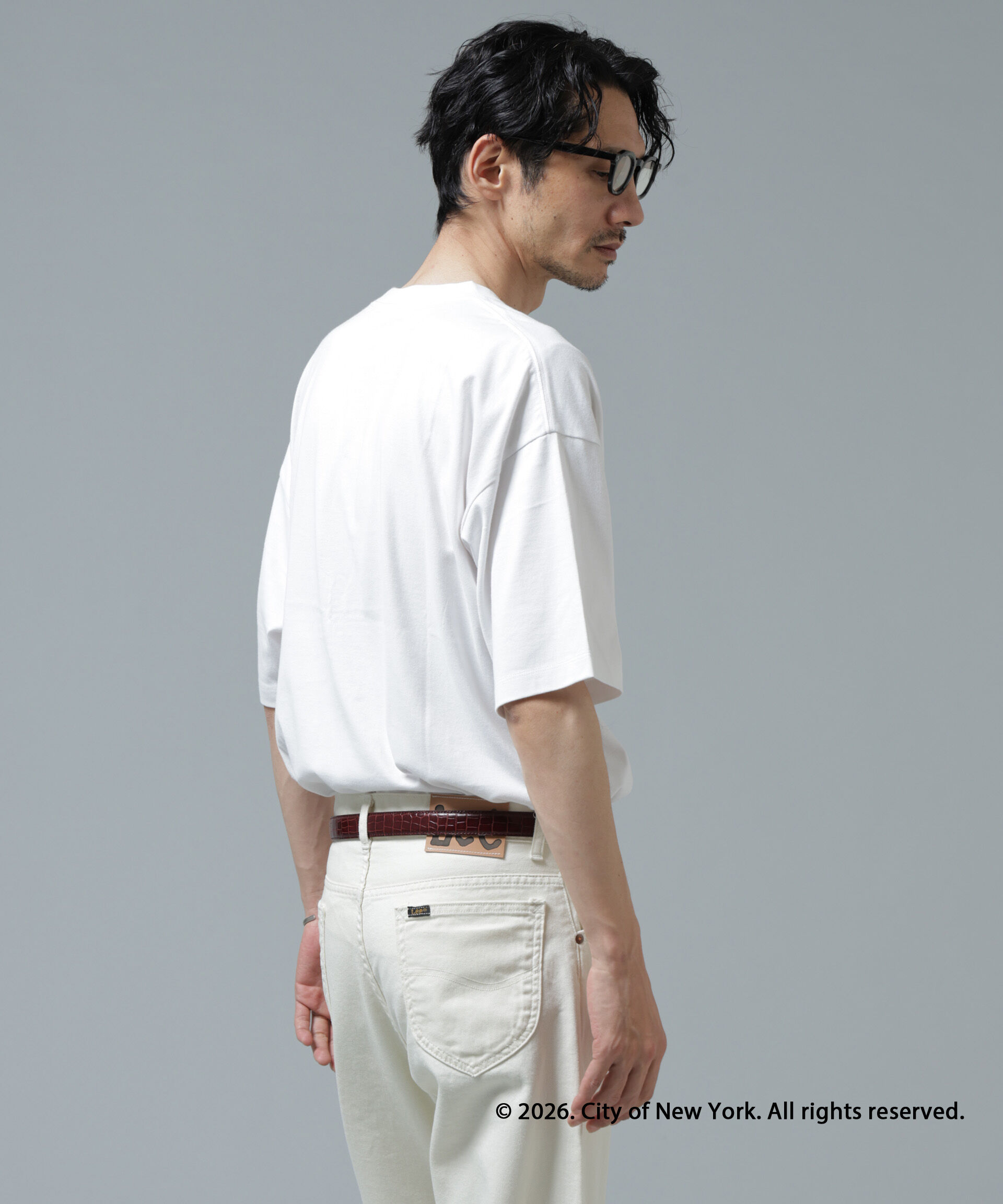 NANO universe「GOOD ROCK SPEED&times;Anti Soaked(R) 汗染み防止 NYC Tシャツ」|Tシャツ・カットソー|