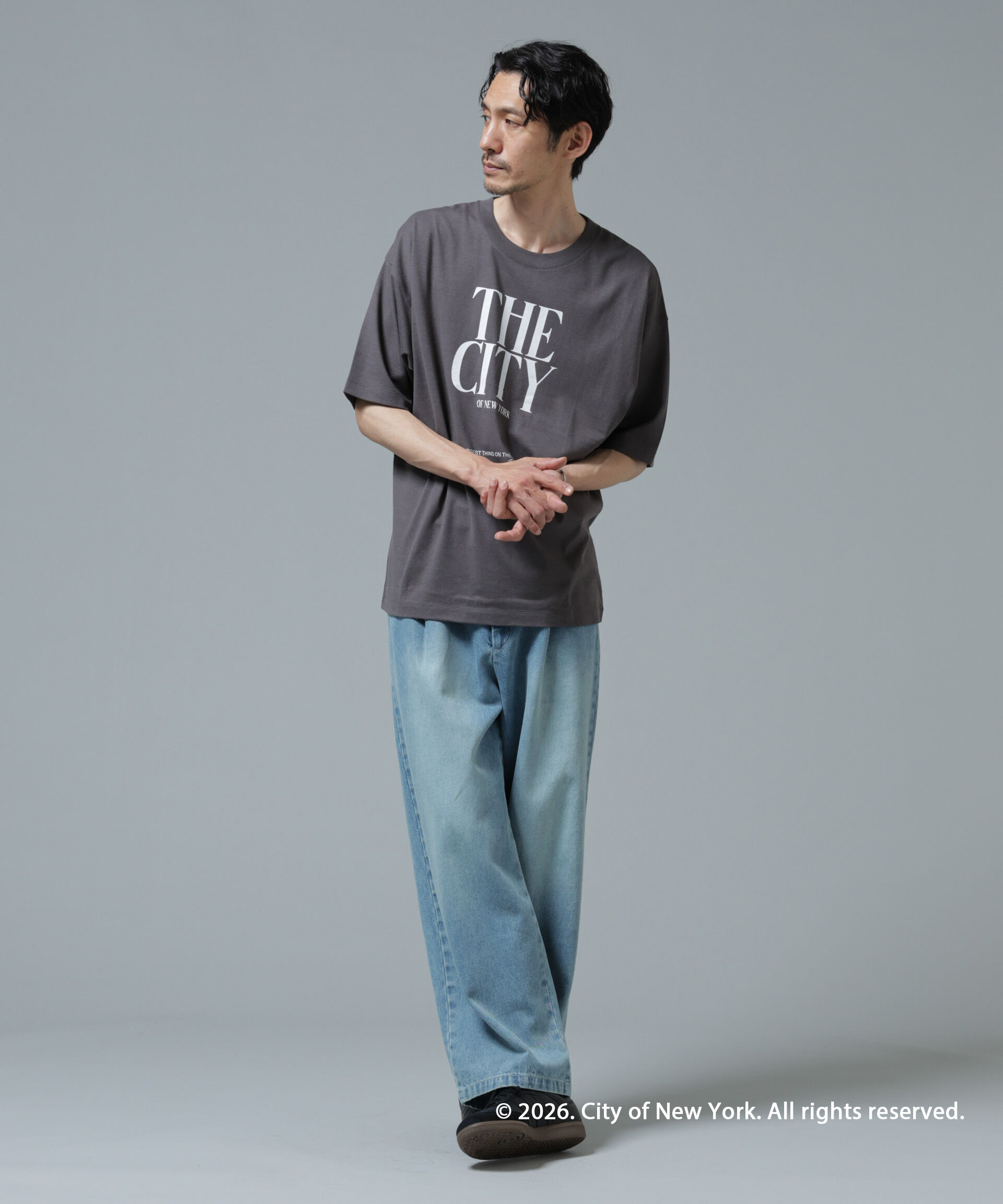 NANO universe「GOOD ROCK SPEED&times;Anti Soaked(R) 汗染み防止 NYC Tシャツ」|Tシャツ・カットソー|