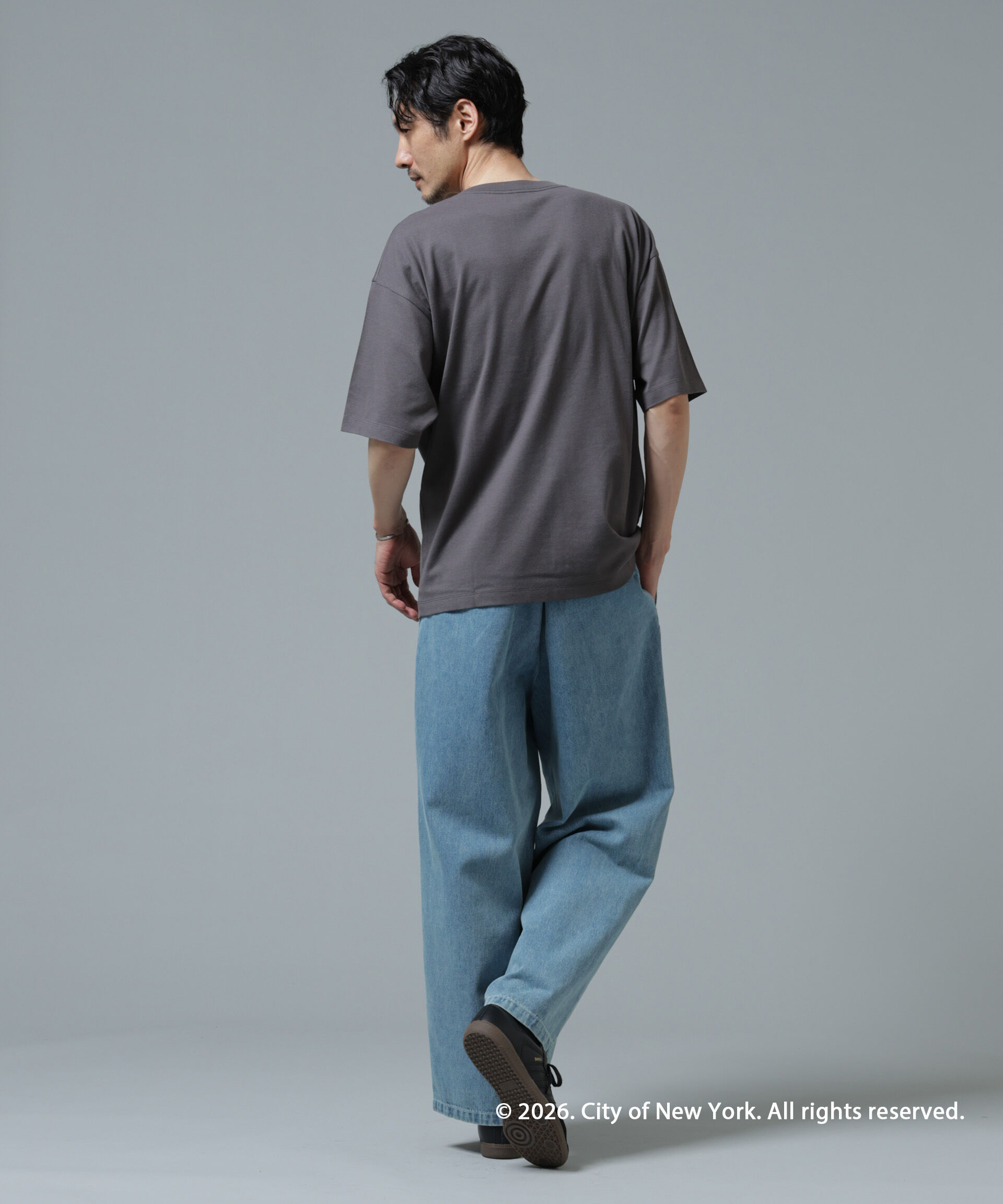 NANO universe「GOOD ROCK SPEED&times;Anti Soaked(R) 汗染み防止 NYC Tシャツ」|Tシャツ・カットソー|