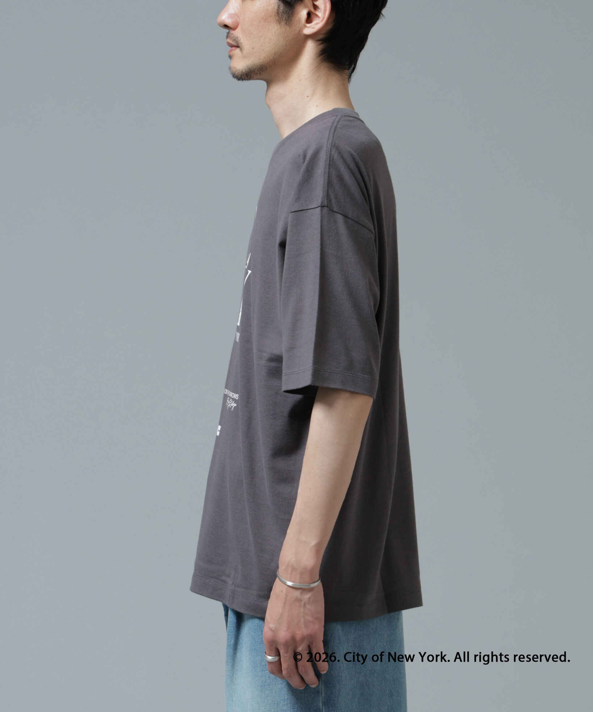NANO universe「GOOD ROCK SPEED&times;Anti Soaked(R) 汗染み防止 NYC Tシャツ」|Tシャツ・カットソー|