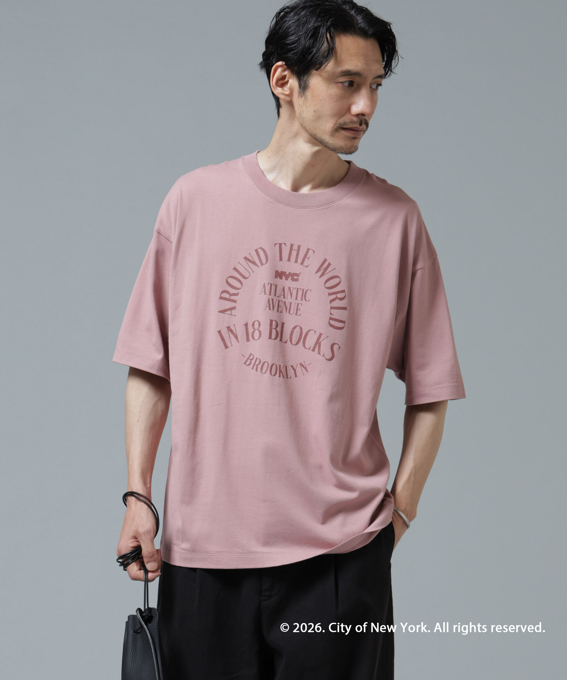 NANO universe「GOOD ROCK SPEED&times;Anti Soaked(R) 汗染み防止 NYC Tシャツ」|Tシャツ・カットソー|パターン43