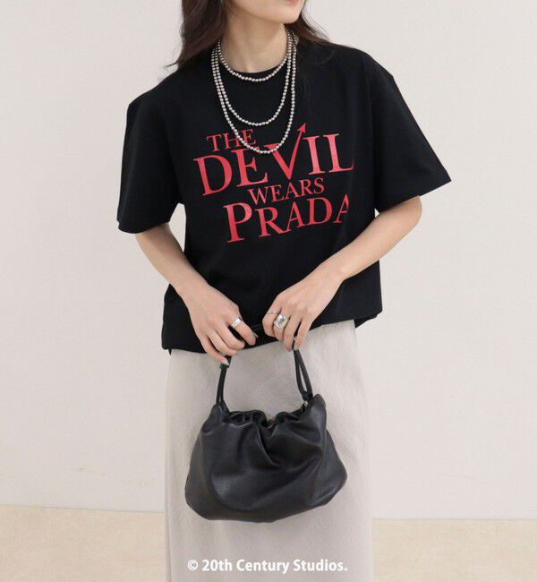 fredy emue「【GOOD ROCK SPEED/グッドロックスピード】The DEVIL wears PRADA半袖Tシャツ 2」|Tシャツ・カットソー|ブラック
