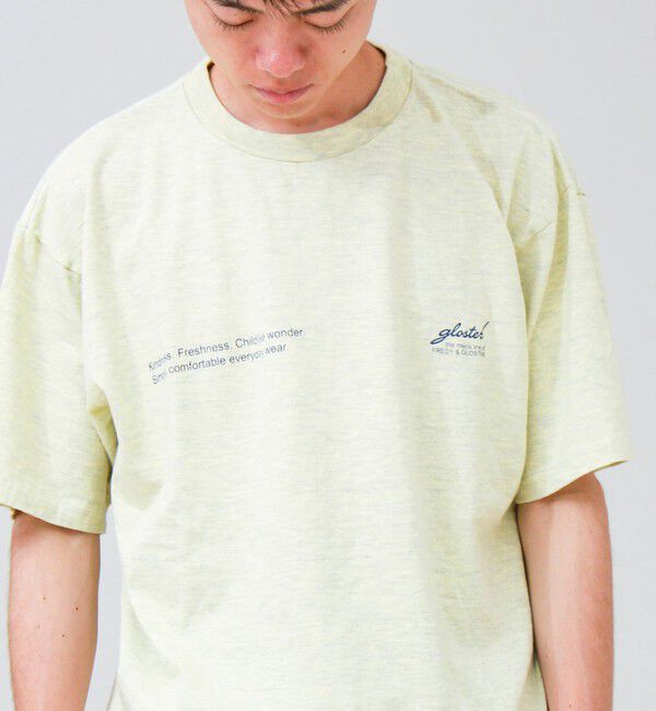 GLOSTER「【SCREEN STARS/スクリーンスターズ】杢ボディ染め 配色ロゴ クルーネックカラーＴシャツ」|Tシャツ・カットソー|