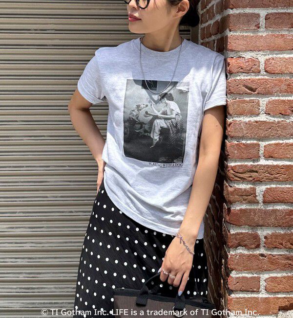 fredy emue「【haru &times; GOOD ROCK SPEED】PhotoコンパクトTシャツ」|Tシャツ・カットソー|グレー