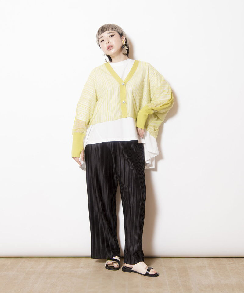  「ランダムプリーツテーパードパンツ」|その他|