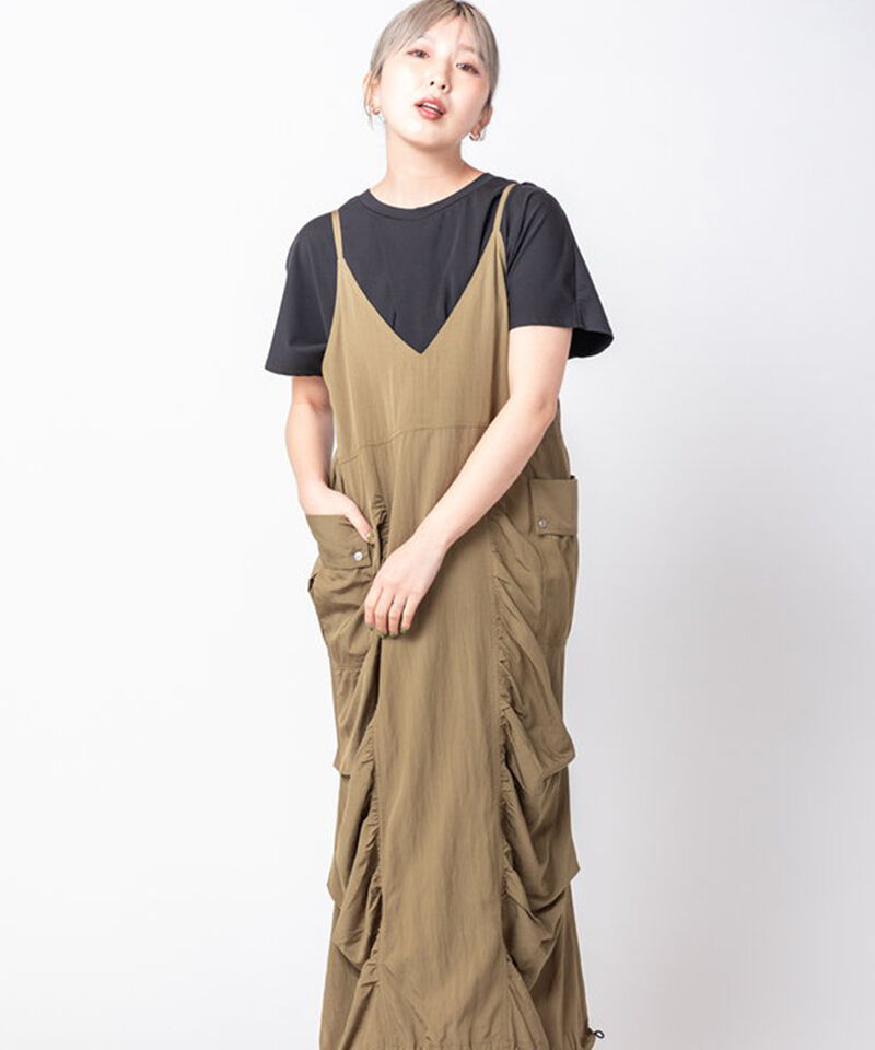  「2WAYギャザーワンピース」|ワンピース|KHAKI