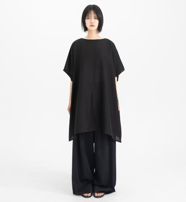  「eunoia｜ボートネックポンチョ WOMEN」|シャツ・ブラウス|