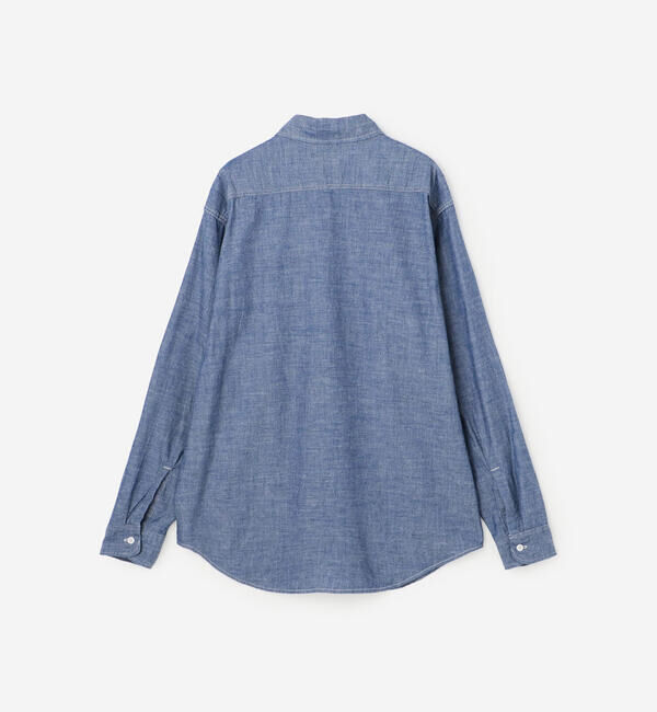  「orSlow | シャンブレー フラップポケットワークシャツ WOMEN」|シャツ・ブラウス|