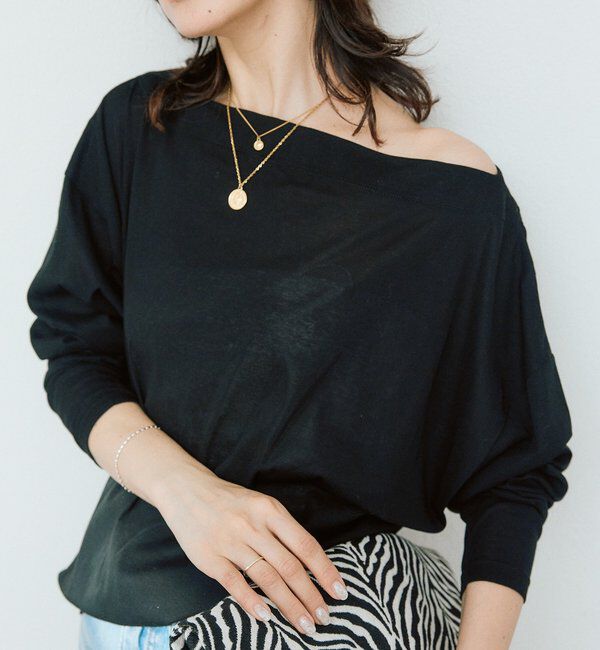  「【接触冷感/汗じみ防止】シアードルマンカットソー」|Tシャツ・カットソー|